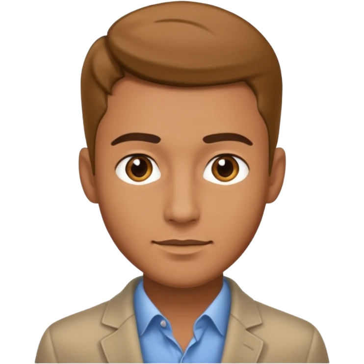 Man very style face emoji