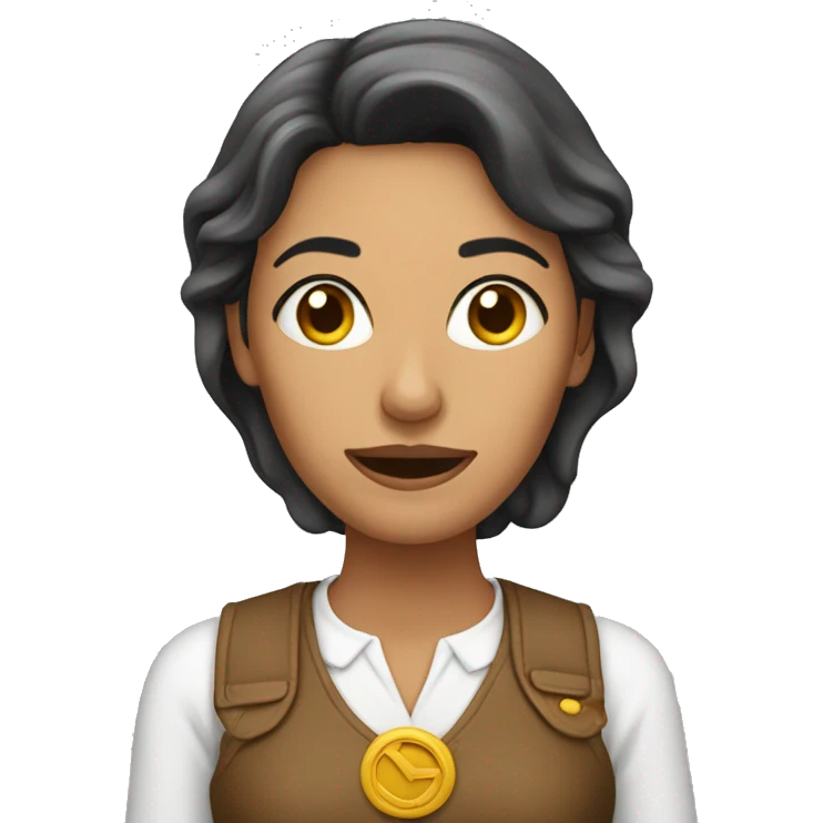 Mujer tocandose la cara emoji