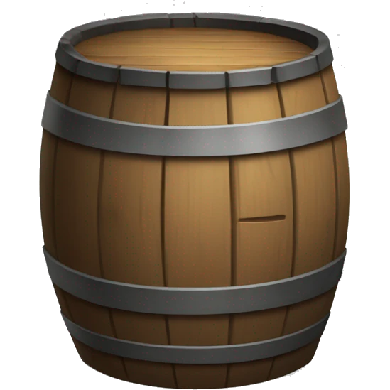 Wooden barrel with gunpowder emoji