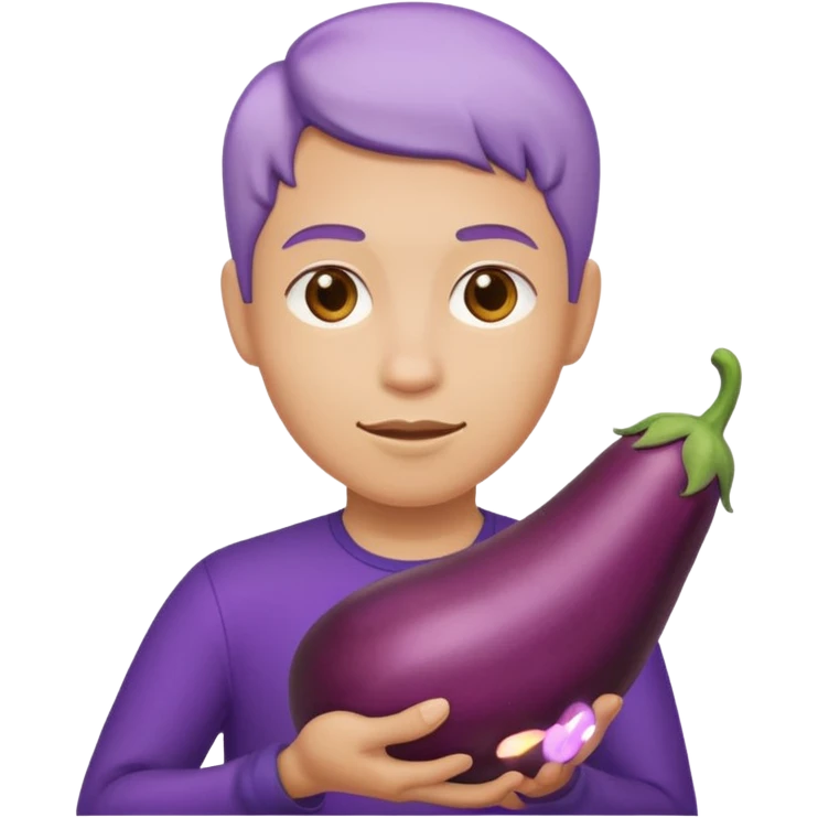 Gene with an eggplant emoji
