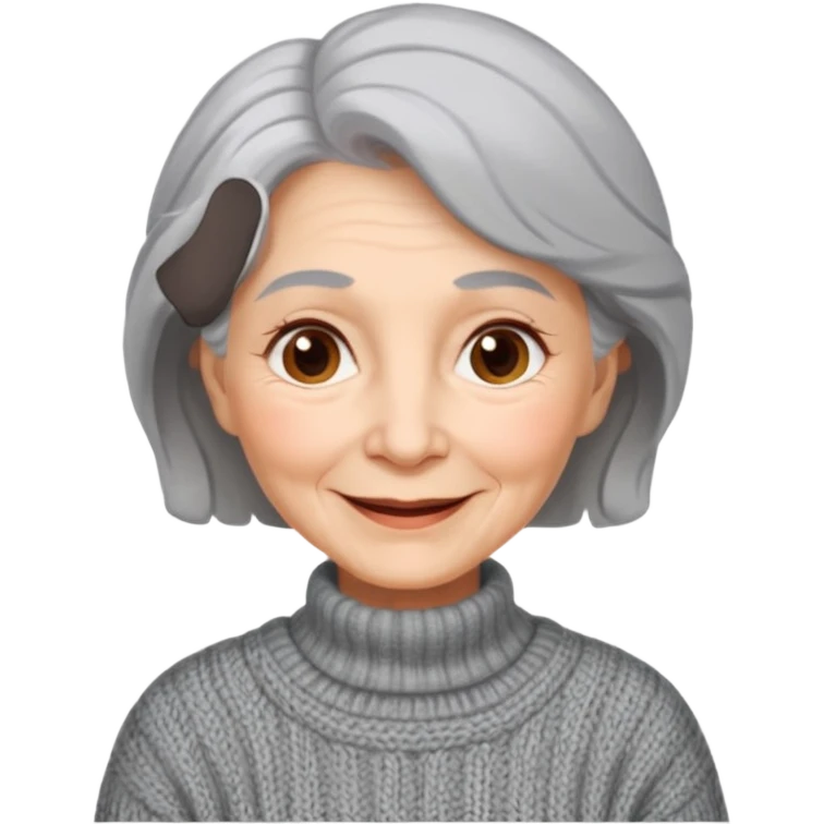 The kind and amiable grandmother in Grimm's fairy tales emoji