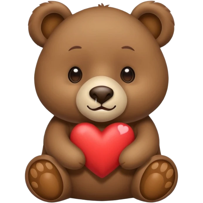Orso con occhi a forma di cuore emoji