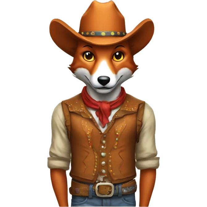 cowboy clown fox emoji