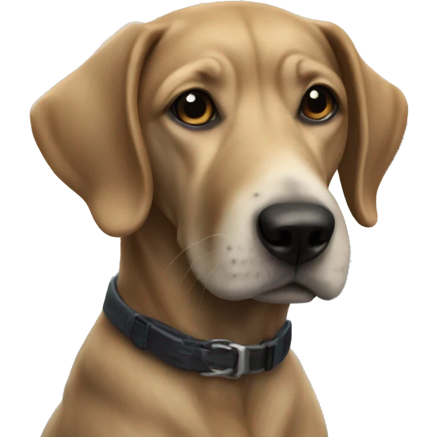 realistic dog by the ocean emoji