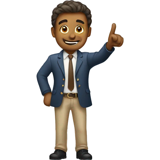 Man pointing emoji