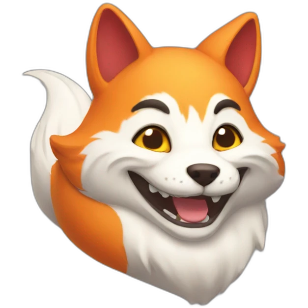 happy Kitsune  emoji