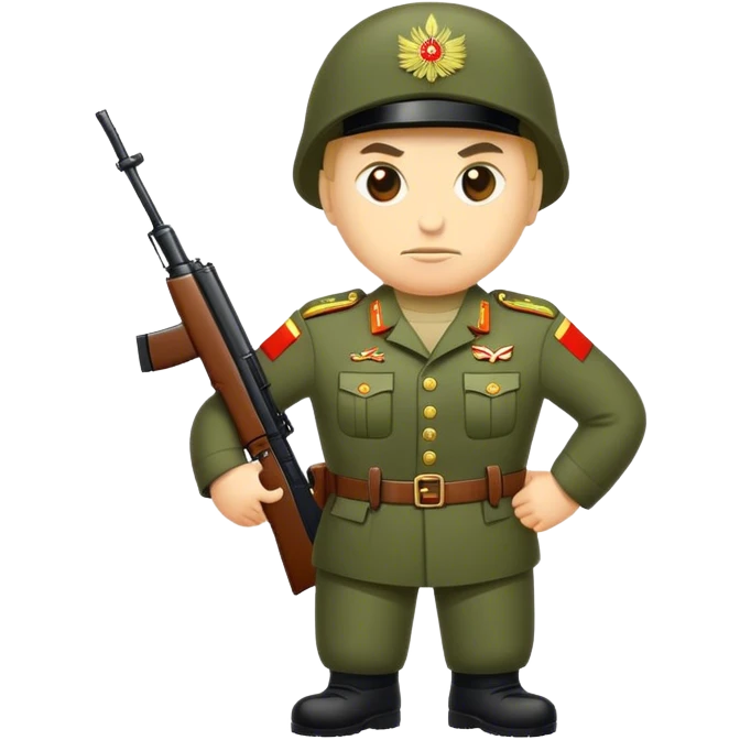 big modern Russian army, photorealistic emoji