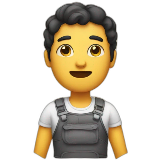 Human owning 2 stomaches emoji