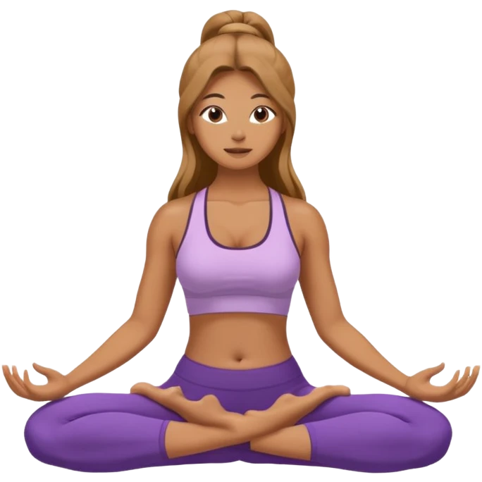 lady doing yoga with free the nipples emoji