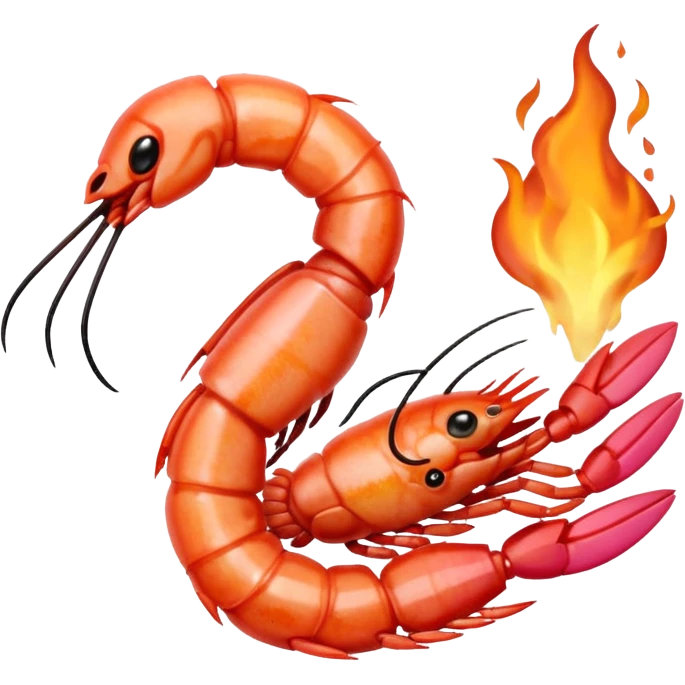 shrimp grilling emoji