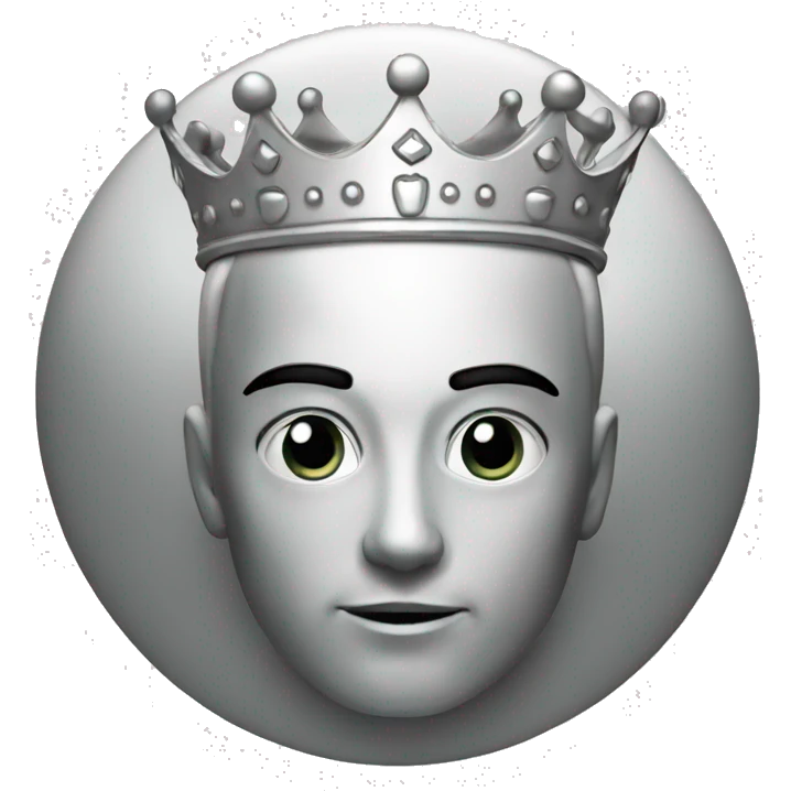 Crown silver emoji