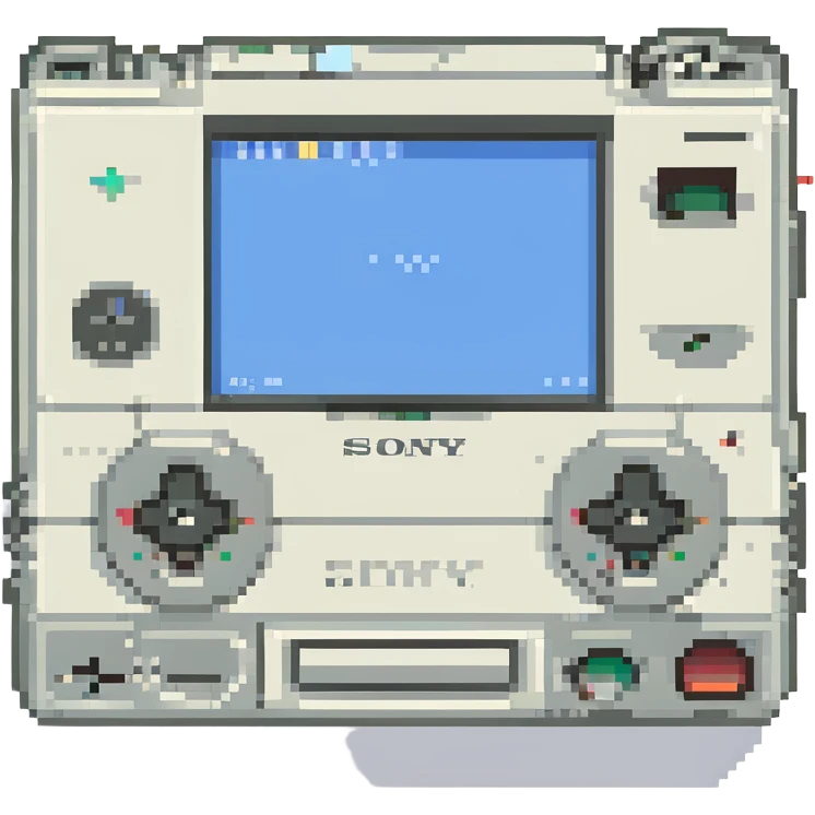 белый плеер Sony, no background emoji
