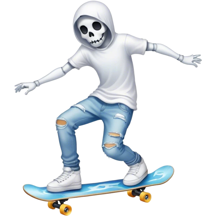  ghost skater boi ghost sk8 boarding emoji
