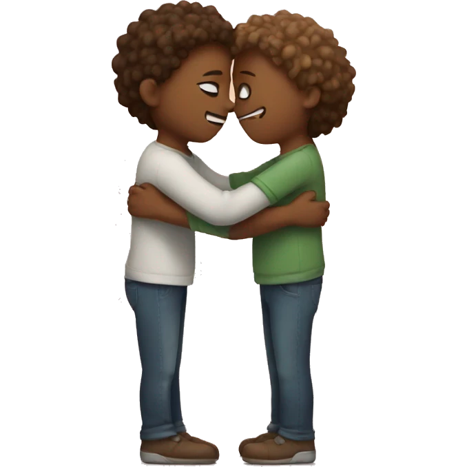 Hugging a heart emoji