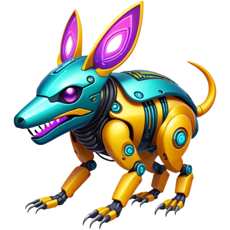  exotic tropical cyber-Protogen-Vernid-creature emoji