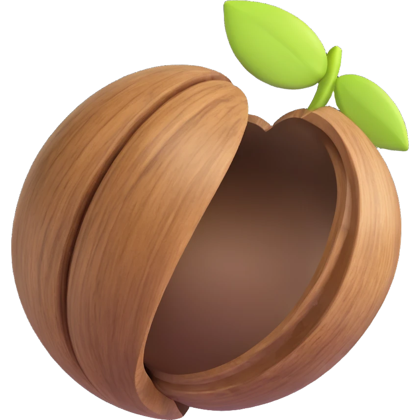 walnut half emoji
