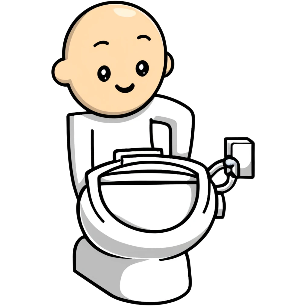 person with head in toilet bowl emoji