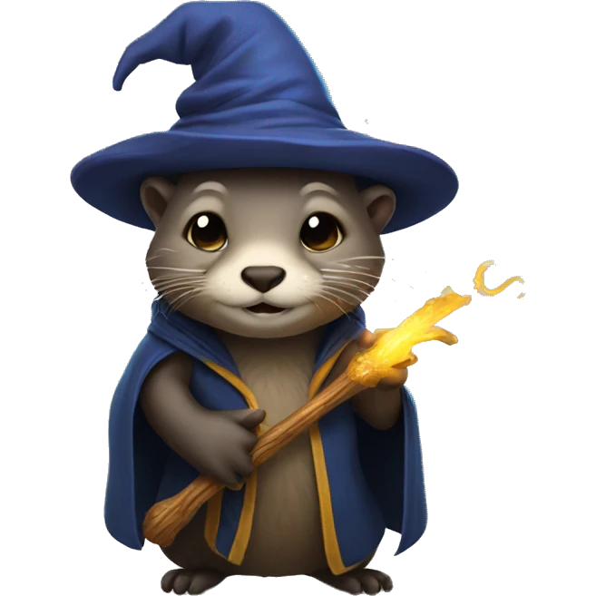 Otter wizard emoji