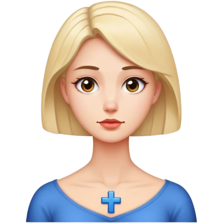 woman conservative neck cross emoji