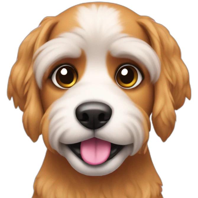 Sassy dog with pink nails emoji