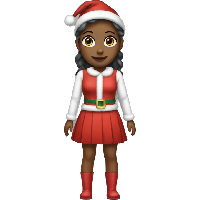Christmas girl outfit emoji