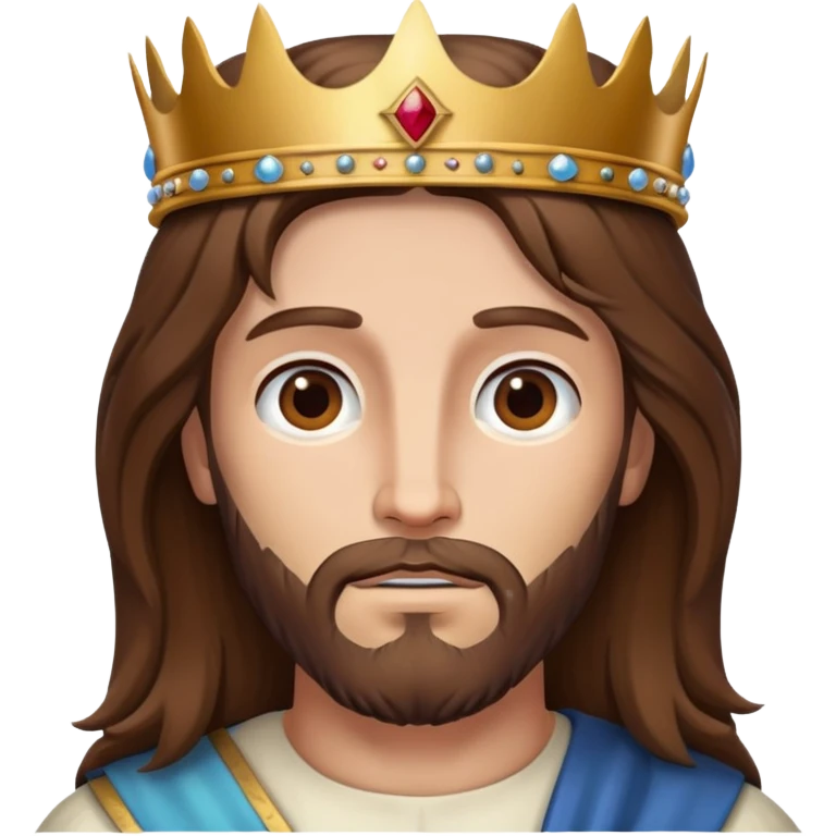 Jesus with crown emoji
