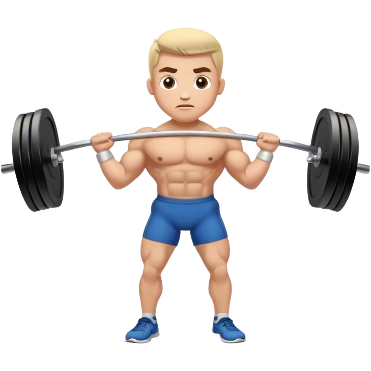 barbell shrugs emoji