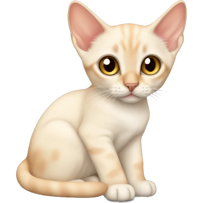 Flame point Siamese kitten emoji