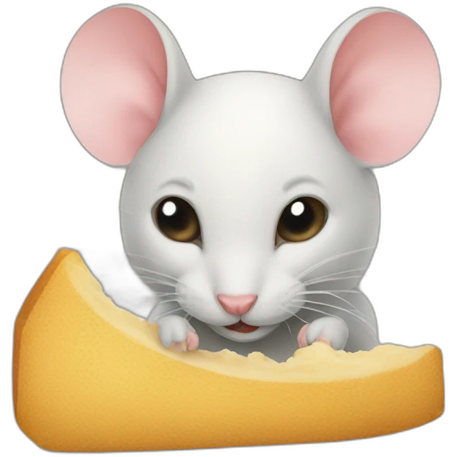 Mouse eat cat emoji