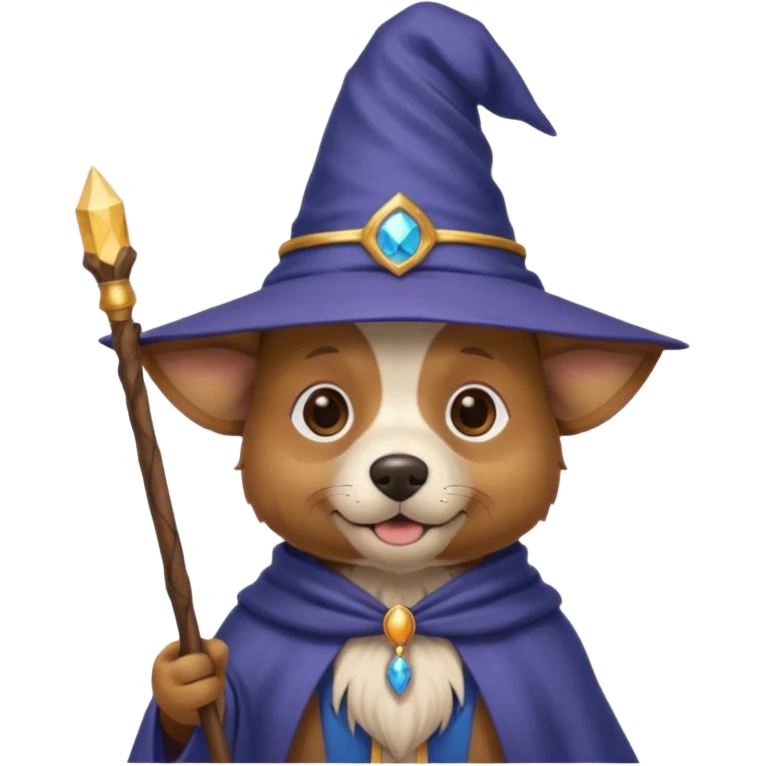 Dog wizard emoji