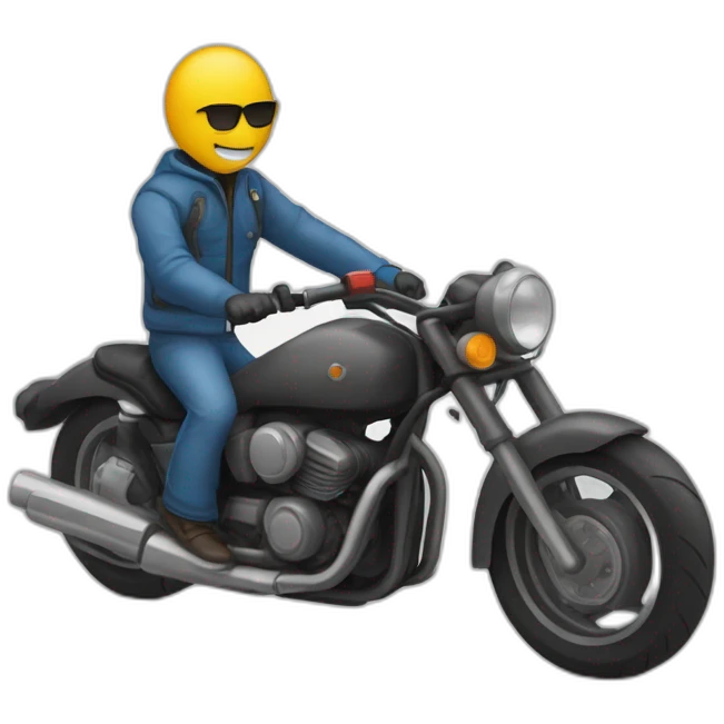 Un gars qui tombe de moto en fesait un weeling emoji