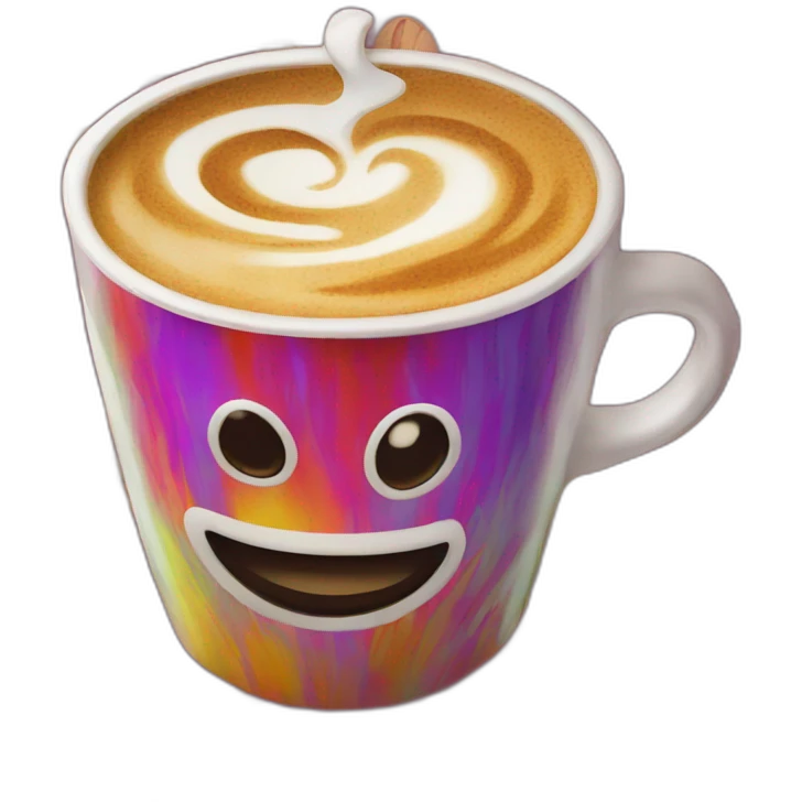 psychedelic coffee emoji