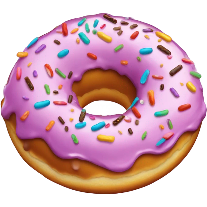 Donut smoking a cigar emoji