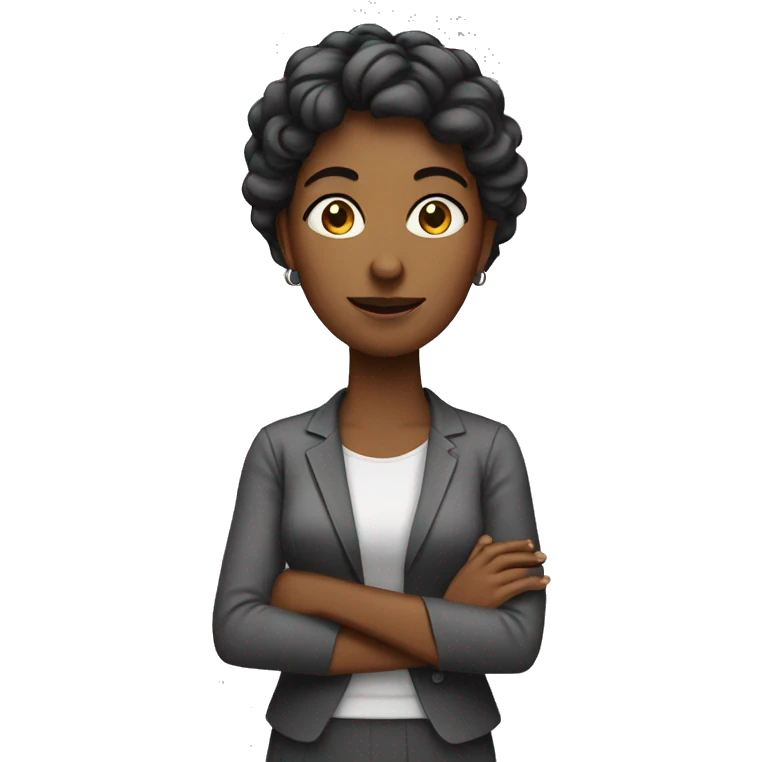 A woman showing her indipendente  emoji