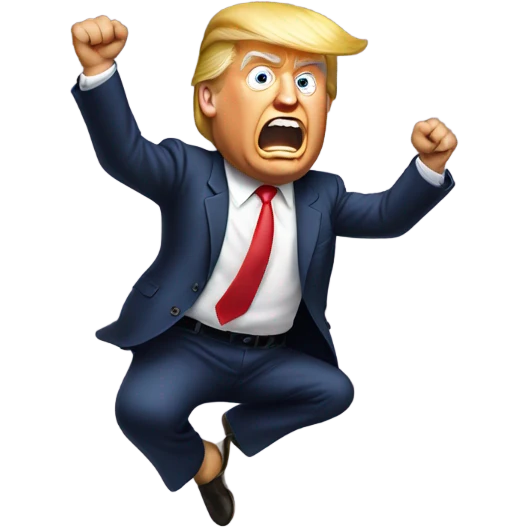 trump falling emoji