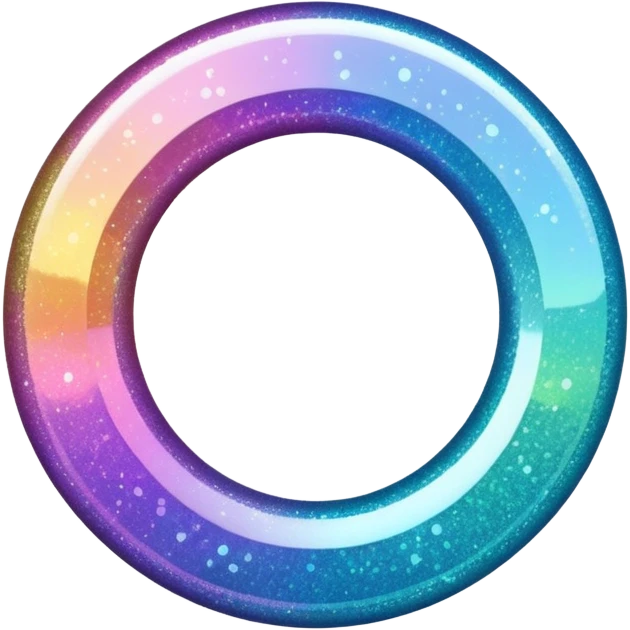 Glitter inner circle emoji