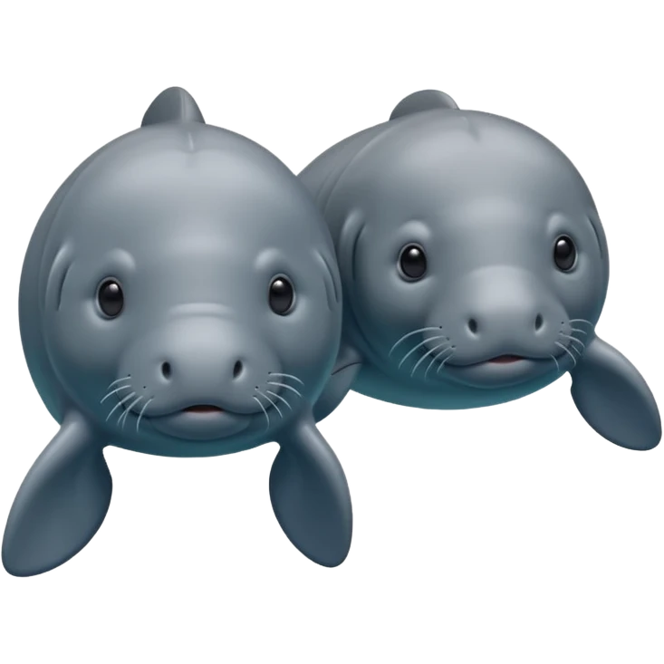 couple of manatees emoji