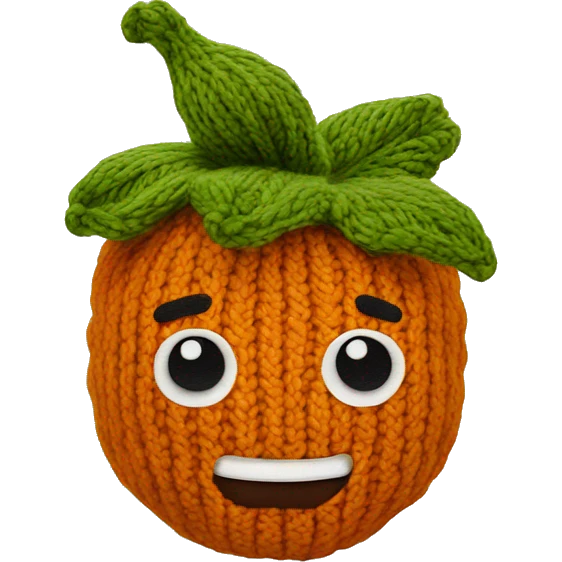 knitted ginger vegetable emoji