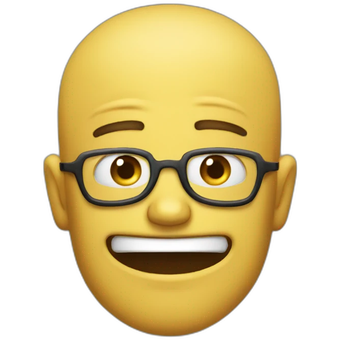 a sarcastic smile emoji