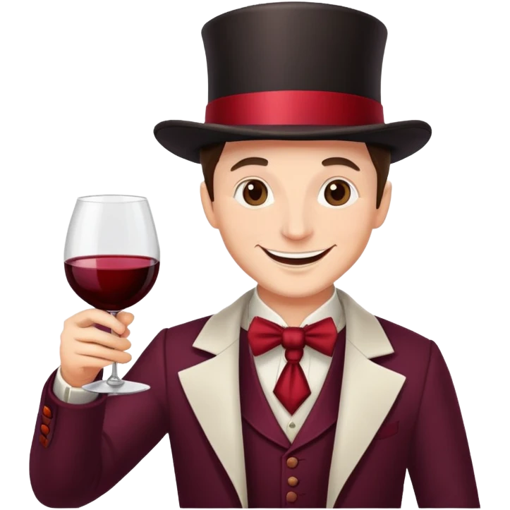 Mago che beve vino emoji
