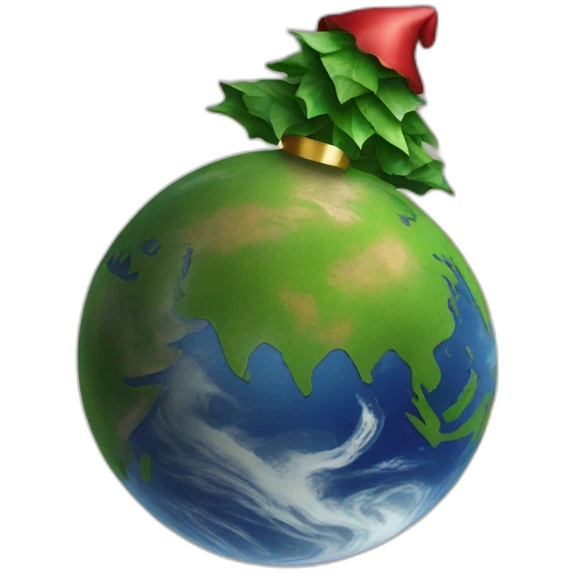earth during the holidays emoji