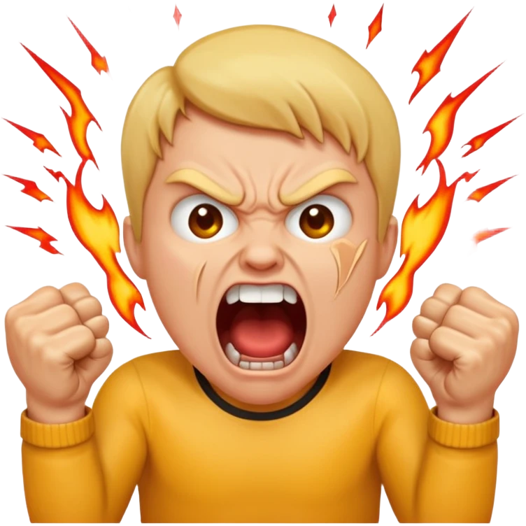 SCREAMING IN RAGE emoji