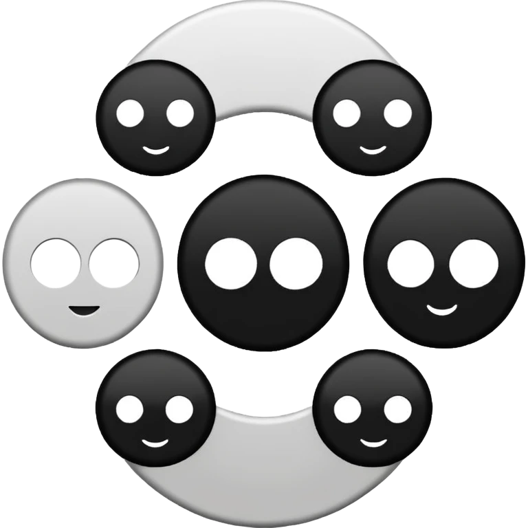  سفید سیاه emoji