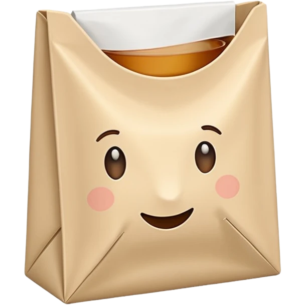 tea bag, plain emoji