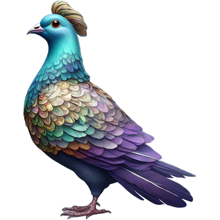 Fancy pigeon emoji