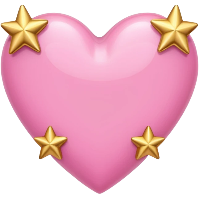 pink heart with stars emoji