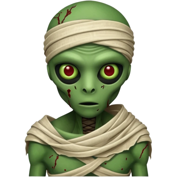 Alien mummy emoji