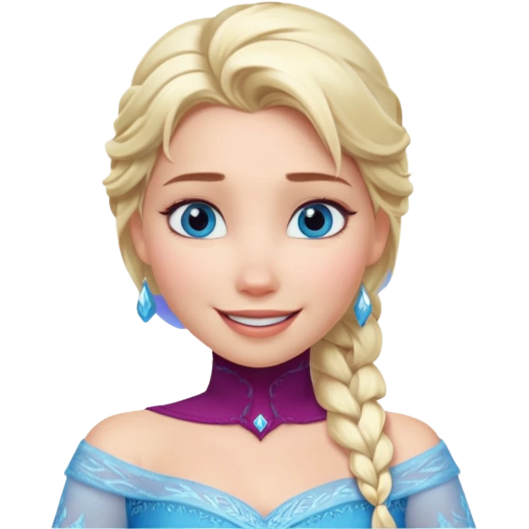 elsa frozen disney emoji