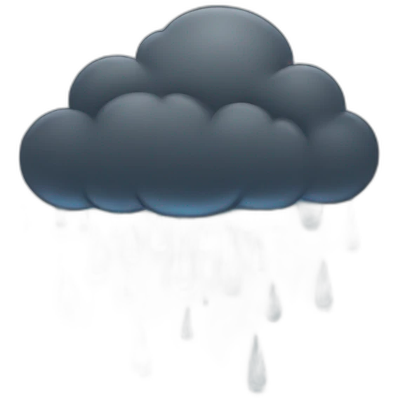 rain dark cloud emoji