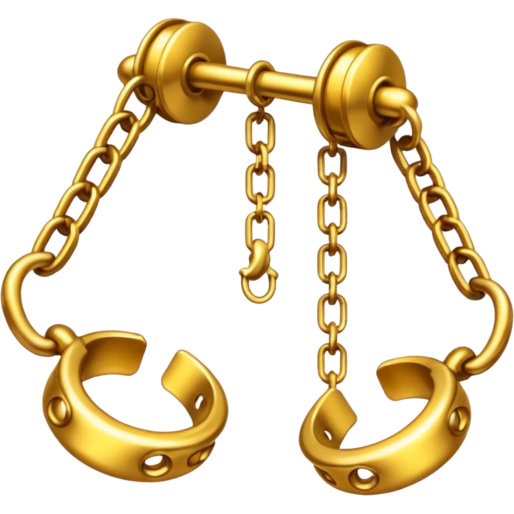 Golden shackles and chains emoji